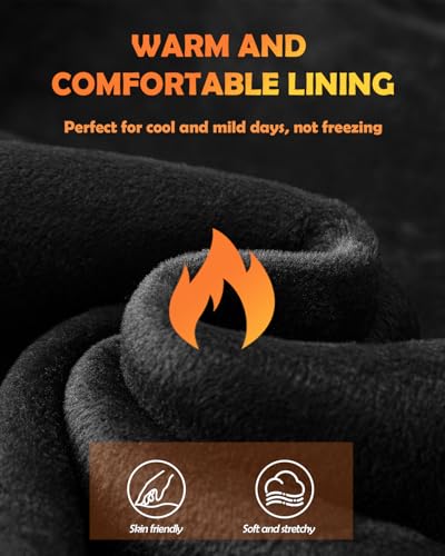 LOUXPERT Waterproof Winter Gloves for Men Women Cold Weather Running Hiking: Water Proof Touch Screen Snow Gloves Black, Thermal Warm Touchscreen Gloves Phone Texting Biking Bike Driving