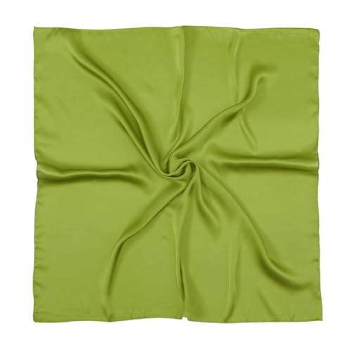 RIIQIICHY 35 Inch Green Head Scarf for Women Hair Scarf Like Silk Scarf Square Scarf Bandanas for Women