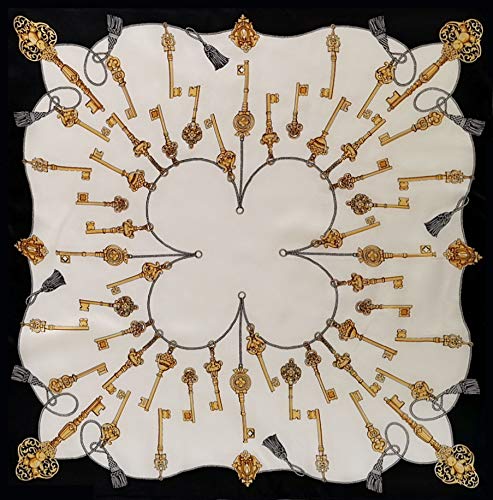 FONYVE 100% Mulberry Silk Scarfs for Women - Lightweight Square Satin Head Scarf - Small Silk Hair Scarf for Sleeping 21" x 21"