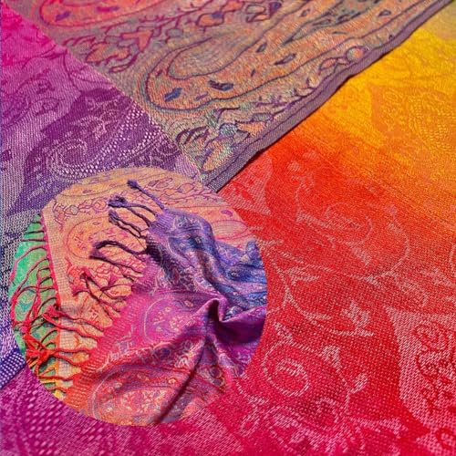 Fashion Women's Silk Scarf Luxury Satin Shawl Wraps pink