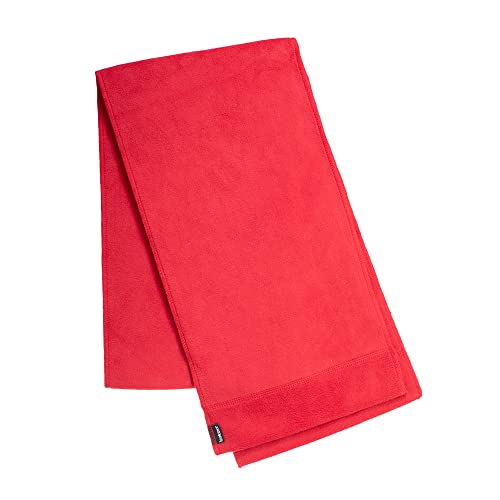 isotoner Womens Water Repellent Soft Stretch Fleece Scarf Scarves, Red