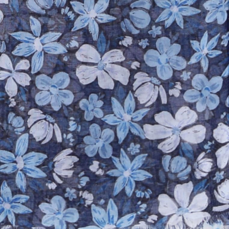 MELIFLUOS DESIGNED IN SPAIN Scarf for Women Lightweight Floral Flower Scarves for Spring Fall Winter Shawl Wrap (NF187-2)