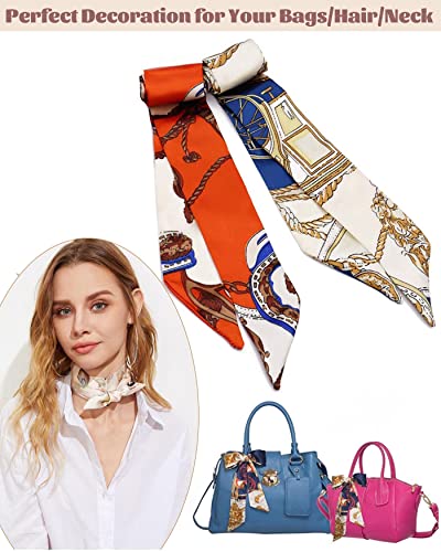 kcctoo 6Pack Scarf Bags for Women Handbag Scarfs Band Hair Neck Scarves Fashion Gifts