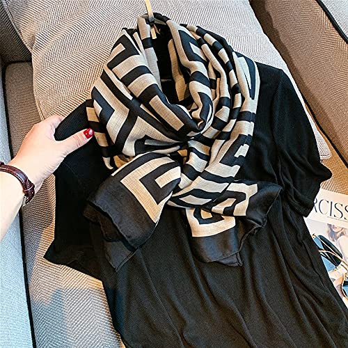 FINIZO Women's Scarves Lady Light Soft Fashion Solid Scarf Wrap Shawl for All Season (Beige)