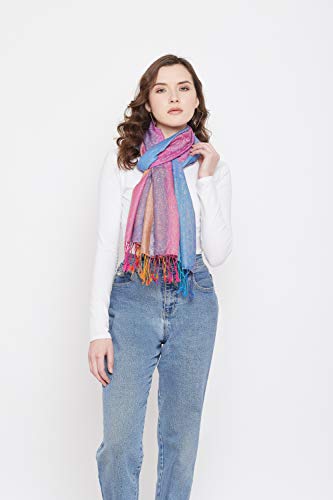 Goood Times Fashion Women's Silk Scarf Luxury Satin Shawl Wraps (Purple)