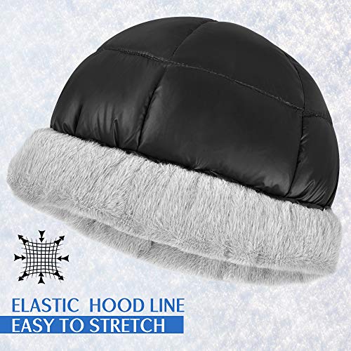 Botack Down Hat Warm Soft Fleece Winter Hat, Waterproof Windproof Ultralight Hat for Extreme Cold Weather Skiing Snow Sports