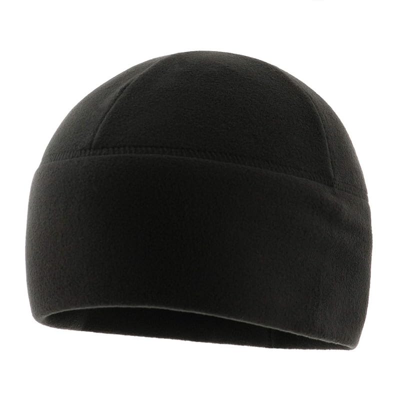 M-Tac Watch Cap Fleece Mens Winter Hat Military Tactical Skull Cap Beanie (Black, S)