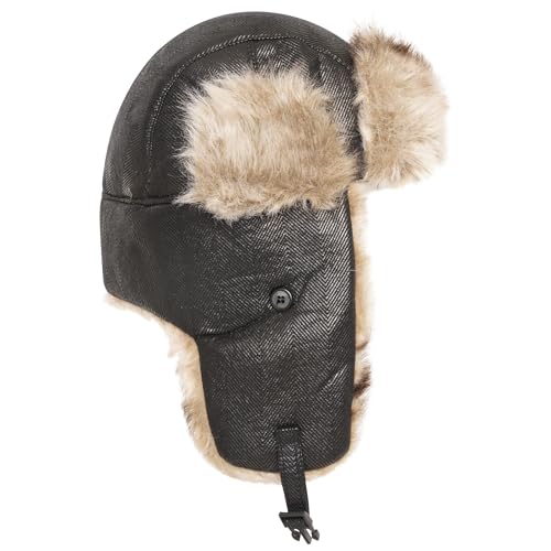 Loxdonz Trapper Hat Warm Winter Trooper Hats Hunting Hat Ushanka Ear Flap Winter Hats for Women Men, One Size, Black
