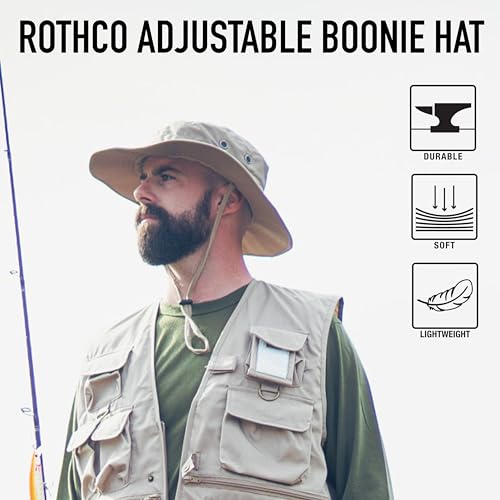 Rothco Midnight Camo Adjustable Boonie Hat, Midnight Woodland Camo
