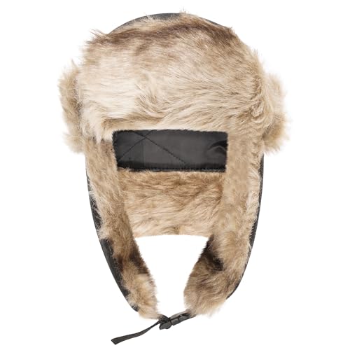 Loxdonz Trapper Hat Warm Winter Trooper Hats Hunting Hat Ushanka Ear Flap Winter Hats for Women Men, One Size, Black