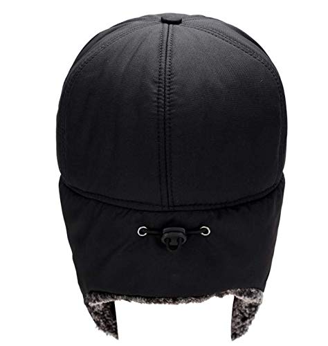 Men Winter Trapper Hats Ushanka Ear Flaps Hats Aviator Snow Windproof Thermal Faux Fur Warm Hunting Skiing Cycling Cold Weather Hats Earflaps Baseball Caps Dad Hats with Face Mask