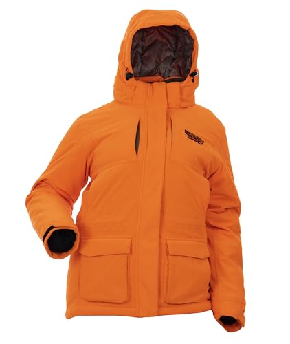 DOING SOMETHING GREAT Kylie 5.0 3-in-1 Camouflage Hunting Jacket for Women - Waterproof, Insulated, with Zip In Fleece Liner (Blaze Orange, X-Large)