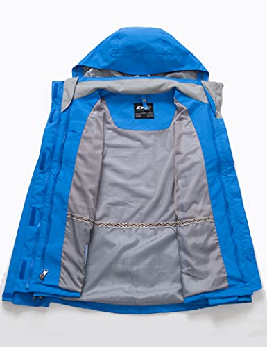 Diamond Candy Womens 3-in-1 Winter Jacket Waterproof Rain Coat with Hood Warm Fleece Ski Jackets