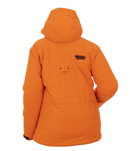 DOING SOMETHING GREAT Kylie 5.0 3-in-1 Camouflage Hunting Jacket for Women - Waterproof, Insulated, with Zip In Fleece Liner (Blaze Orange, X-Large)