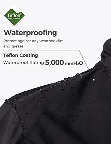 wantdo Women's Interchange Skiing Jacket 3 in 1 Winter Snow Coat Wind Block Anorak Black M