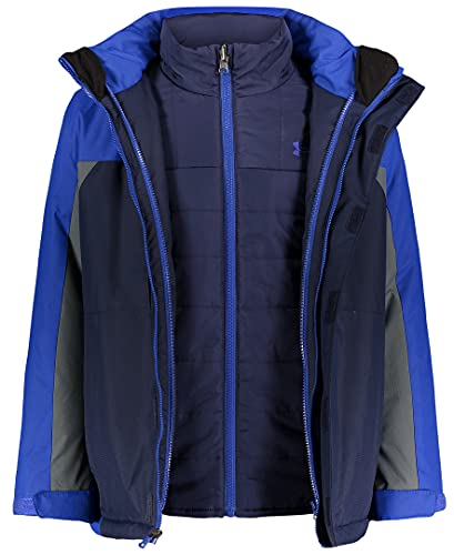 Under Armour boys 3-in-1 Jacket, Removable Hood & Liner, Windproof Water Repellant UA WESTWARD 3 IN 1 JACKET, Royal, Medium US