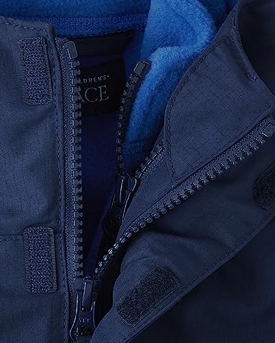 The Children's Place Baby Boys' and Toddler Heavy 3 in 1 Winter Jacket, Wind Water-Resistant Shell, Fleece Inner, Tidal