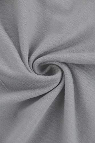 Fixmatti Women Jogging Long Sleeve Sweatshirt Pants Set 2 Piece Casual Suit Grey L