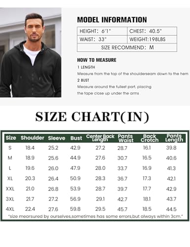 COOFANDY Tracksuits for Men Jogging Outfits Active Suits for Men Jogging Suits Sets Clearance