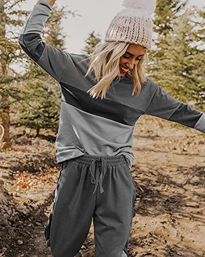 ETCYY NEW Lounge Sets for Women Two Piece Outfits Sweatsuits Sets Long Pant Loungewear Workout Athletic Tracksuits