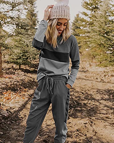 ETCYY NEW Lounge Sets for Women Two Piece Outfits Sweatsuits Sets Long Pant Loungewear Workout Athletic Tracksuits