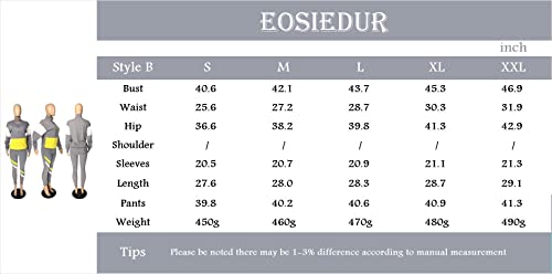 EOSIEDUR Women's Two Piece Outfits Zip Top Jacket and Elastic Waistband Pant Women Sweatsuit Tracksuit Sets, Gray S