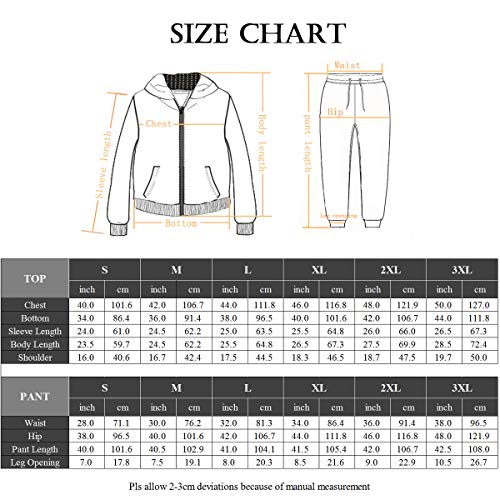 Womens Sweatsuits Sets 2 Piece Jogger Outfit Tracksuits Hoodie & Pants Activewear Zip-up Loungewear Charcoal L