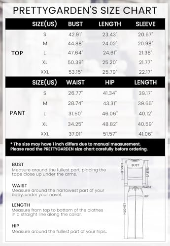 PRETTYGARDEN Womens 2 Piece Sweatsuits Set Long Sleeve Half Zip Pullover Sweatshirt Joggers Sweatpants Fall Outfits Tracksuit (Black,Large)