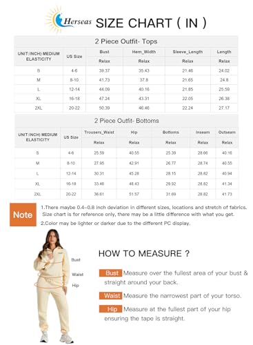 Herseas Women Two Piece Outfits Fleece Half Zip Oversized Sweatshirt Jogger Pants Matching Set Y2K Tracksuit Pants Set Gray Large 12 14