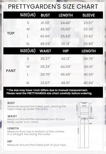 PRETTYGARDEN Women's 2 Piece Sweater Set Pullover Zip Up Sweatshirt Jogger Sweatpants Tracksuit Casual Outfit (Light Grey,Large)