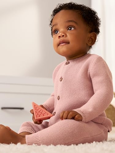 Simple Joys by Carter's Baby Girls' 3-Piece Sweater Set, Winter Blush, 0-3 Months