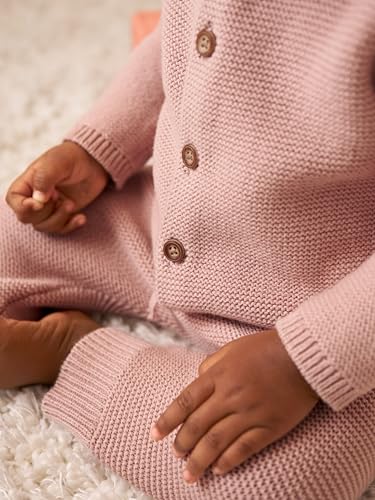 Simple Joys by Carter's Baby Girls' 3-Piece Sweater Set, Winter Blush, 0-3 Months