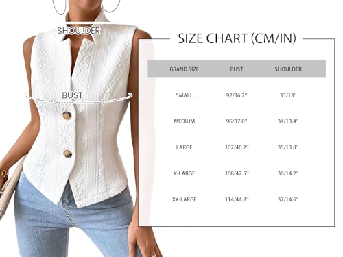 Mina self Sleeveless Vest Blazers For Women 2024 Summer White Womens Vest Top Lightweight Petite Fitted Cute Casual Fashion Dressy Trendy Light Weight Deconstructed Blazer Suit Vests Set Tops