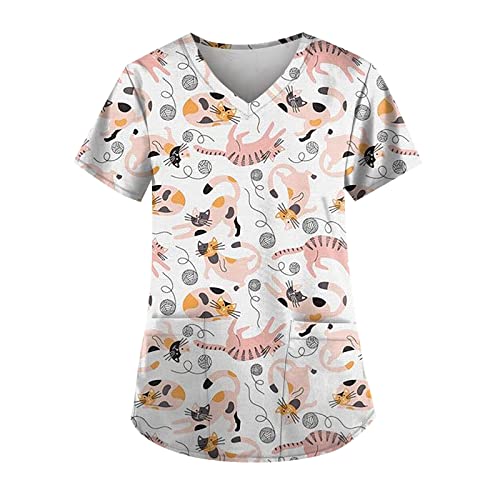 Zip Up Scrub Jackets for Women Womens Outerwear Hospital Scrubs Winter Jacket Women Womens Black Scrubs Set Work Scrubs Scrubs Tops for Women Designs Uniform Scrub Top 3/4