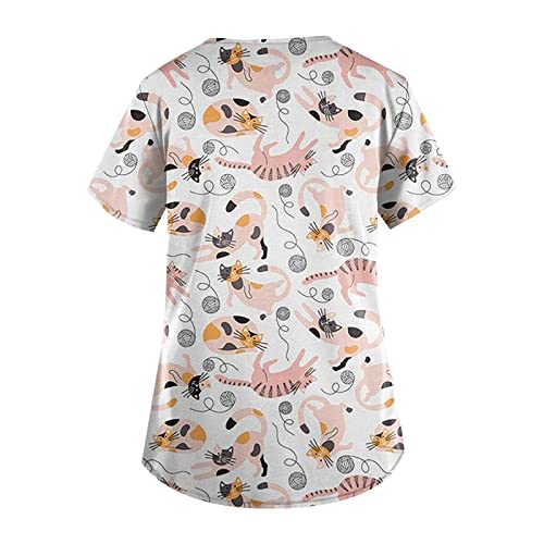 Zip Up Scrub Jackets for Women Womens Outerwear Hospital Scrubs Winter Jacket Women Womens Black Scrubs Set Work Scrubs Scrubs Tops for Women Designs Uniform Scrub Top 3/4