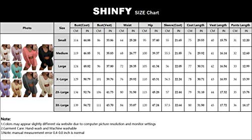 Womens 3 Piece Outfits Robe Sets Solid Color Hooded Jacket Outerwear Crop Top Bodycon Shorts