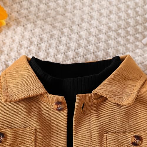 Vitalique 2 3T Boys Clothes Outfits Set Outerwear Jackets Long Sleeve T Shirts Pants Set 3Pcs Clothing Sets