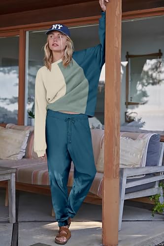 ETCYY NEW Lounge Sets for Women Two Piece Outfits Sweatsuits Sets Long Pant Loungewear Workout Athletic Tracksuits