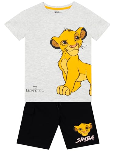 Disney 2 Piece Shorts Set | Boys Lion King Shirt And Shorts Set | Simba Boys Tshirt | Lion King Outfit | Gray 8