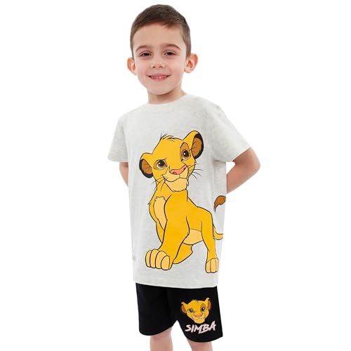 Disney 2 Piece Shorts Set | Boys Lion King Shirt And Shorts Set | Simba Boys Tshirt | Lion King Outfit | Gray 8