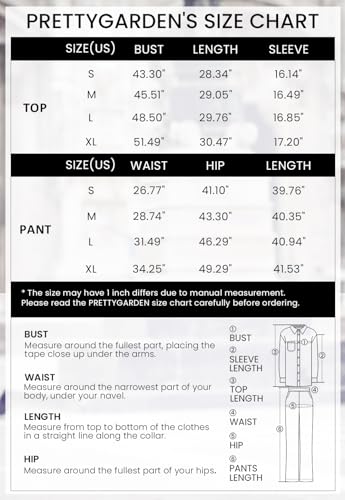 PRETTYGARDEN Women's 2 Piece Outfits Casual Corduroy Long Sleeve Button Down Jacket and Pants Tracksuit with Pockets (Brown,Medium)