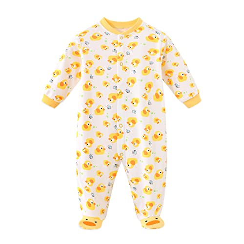 Infant One Piece Romper Spring Autumn Outerwear Snug Winter Sets Blanket Suit for 6-9 Month Baby Duck