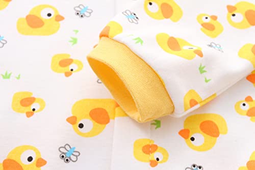 Infant One Piece Romper Spring Autumn Outerwear Snug Winter Sets Blanket Suit for 6-9 Month Baby Duck