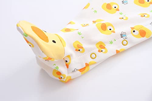 Infant One Piece Romper Spring Autumn Outerwear Snug Winter Sets Blanket Suit for 6-9 Month Baby Duck