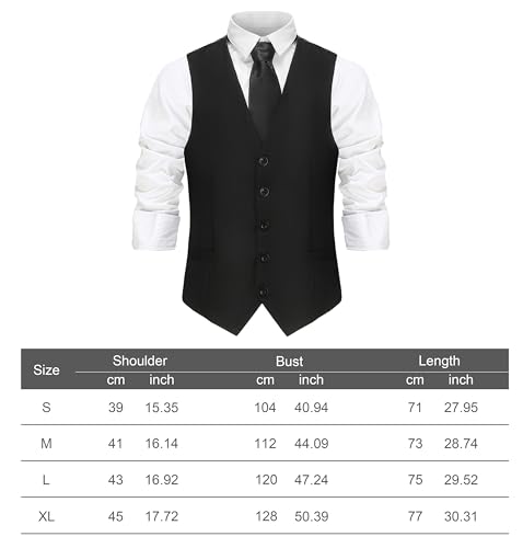 Gionforsy Mens Suit Vest 1920s Mens Vest Slim Fit Formal Business Gangster Waistcoat (US, Alpha, Medium, Regular, Regular, Winered)
