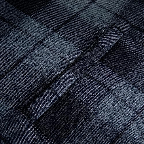 Hi-Tie Men's Suit Vest Sleeveless V-neck Single Breasted Formal Business Wedding for Tuxedo Dress Waistcoat,Black Gray,Large