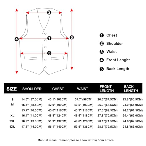 DiBanGu Mens Paisley Vest Tie Set with Lapel Pin Tie Clip 7PCS Silk V-Neck Suit Waistcoat and Necktie for Tuxedo Wedding, Emerald Green, X-Large