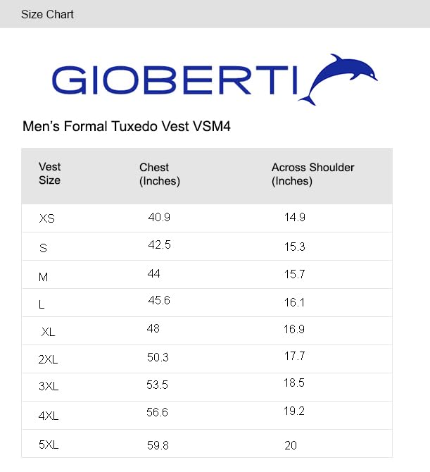 Gioberti Men's Formal 4pc Satin Vest Necktie Bowtie and Pocket Square, Gold, Medium