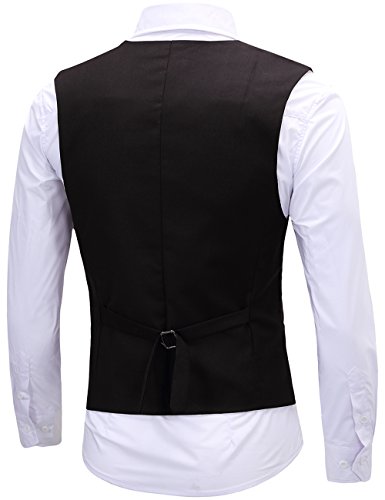 ERZTIAY Men's Formal Dress Business Slim Fit Sleeveless Jacket Suit Vest Waistcoat