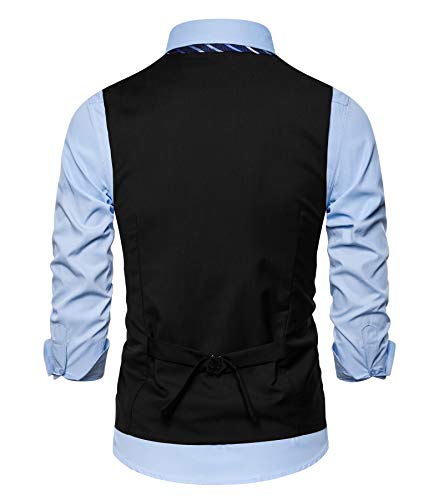 DONGD Mens Formal Suit Vest Business Dress Vest for Suit or Tuxedo